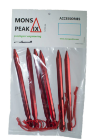 Tent Stakes, Y HA 7075 Al, (6 Pack)