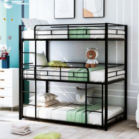 Metal Twin Size Triple Bunk Bed